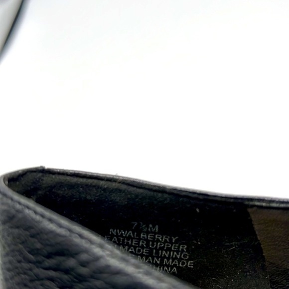 Nine West - Baroque Square Toe Leather Buckle Chunky Block Heels Size 7.5 - Picture 10 of 15